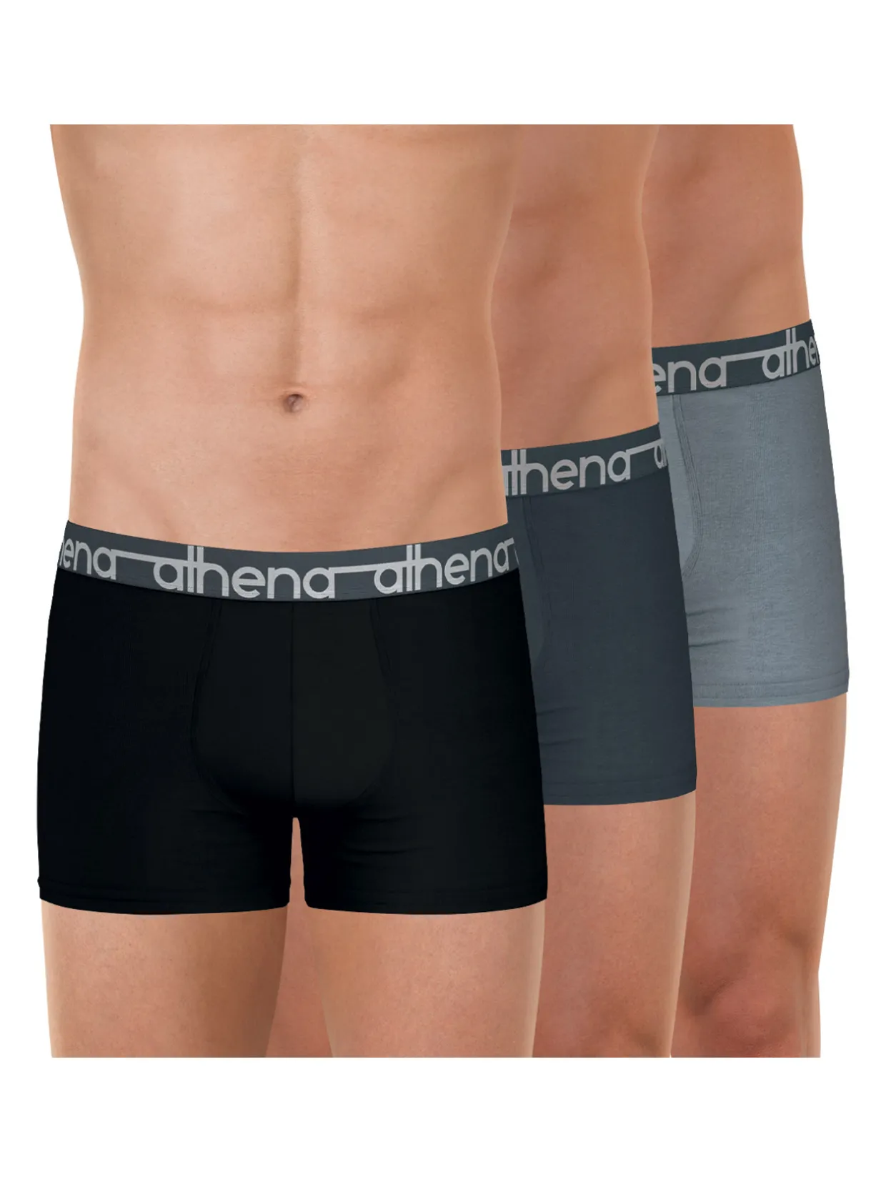 Homme Athéna Lot de 3 boxers ceinture large