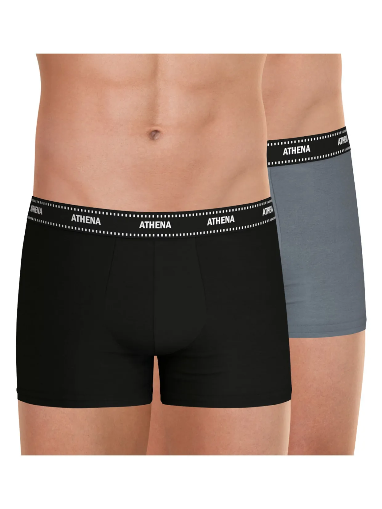 Homme Athéna Lot de 2 boxers Duo Essentiel