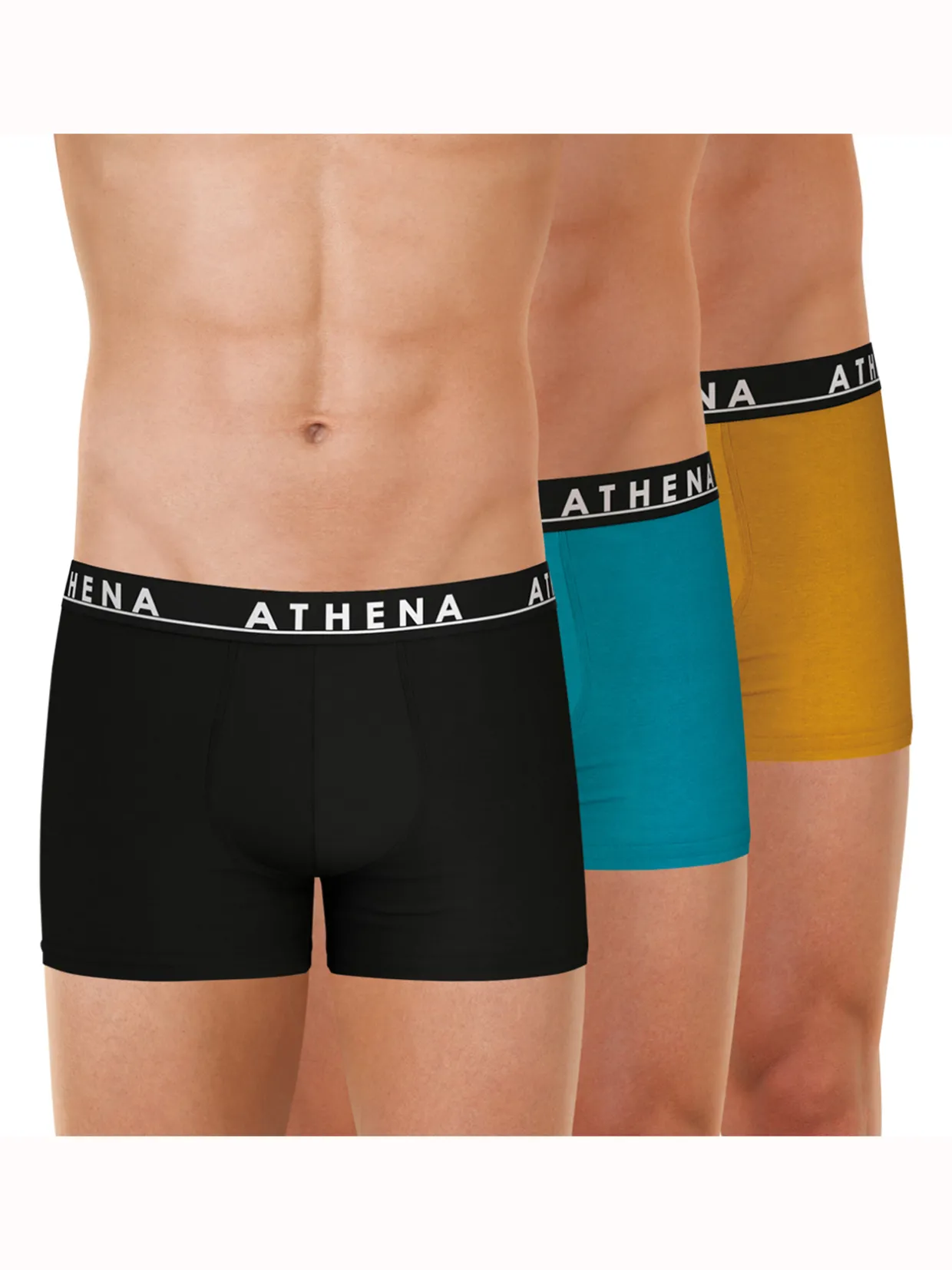 Homme Athéna lot de 3 boxers EASY COLOR