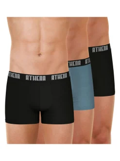 Homme Athéna Lot de 3 boxers homme Basic Color