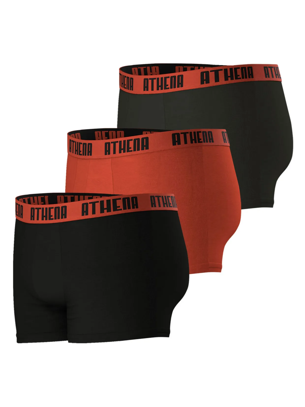 Homme Athéna Lot de 3 boxers homme Basic Color