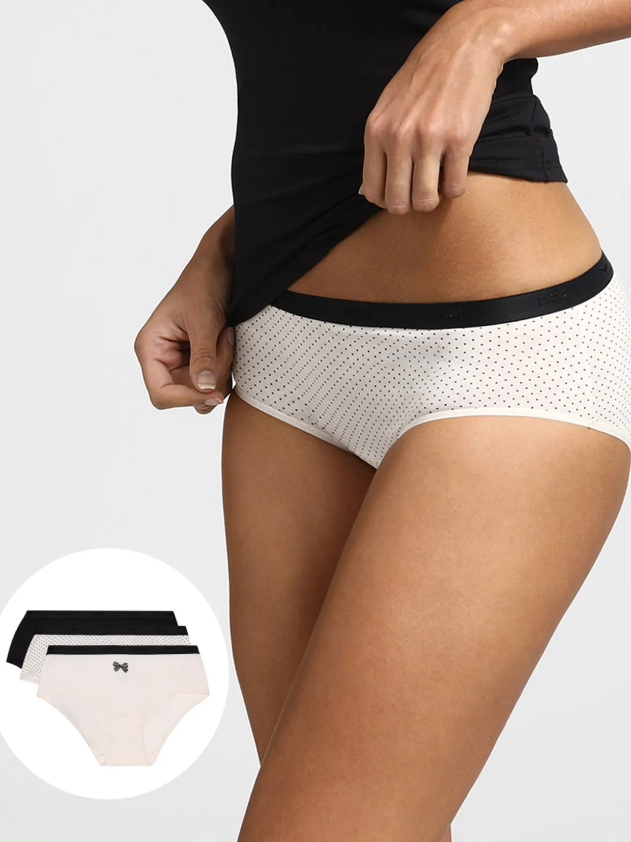 Dim Lot de 3 boxers Les Pockets