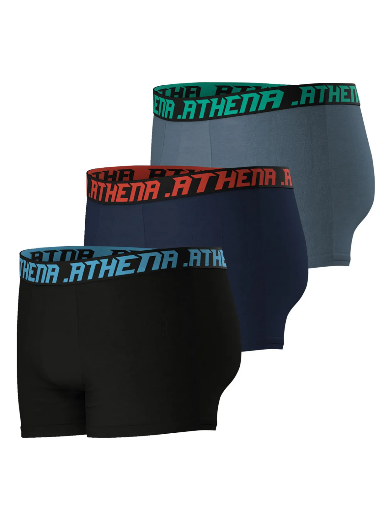 Homme Athéna Lot de 3 boxers Trio Essentiel