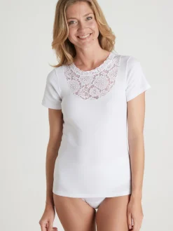 Daxon Lot de 2 chemises coton manches courtes