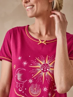 Daxon Lot de 2 chemises de nuit longues