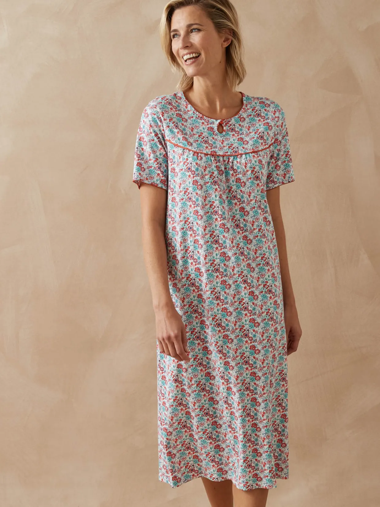 Daxon Lot de 2 chemises de nuit longues