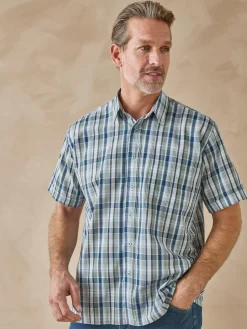 Homme Daxon Lot de 2 chemisettes en polycoton