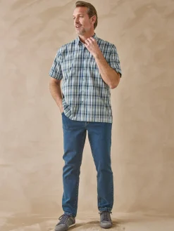 Homme Daxon Lot de 2 chemisettes en polycoton