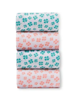 Daxon Lot de 4 culottes en pur coton