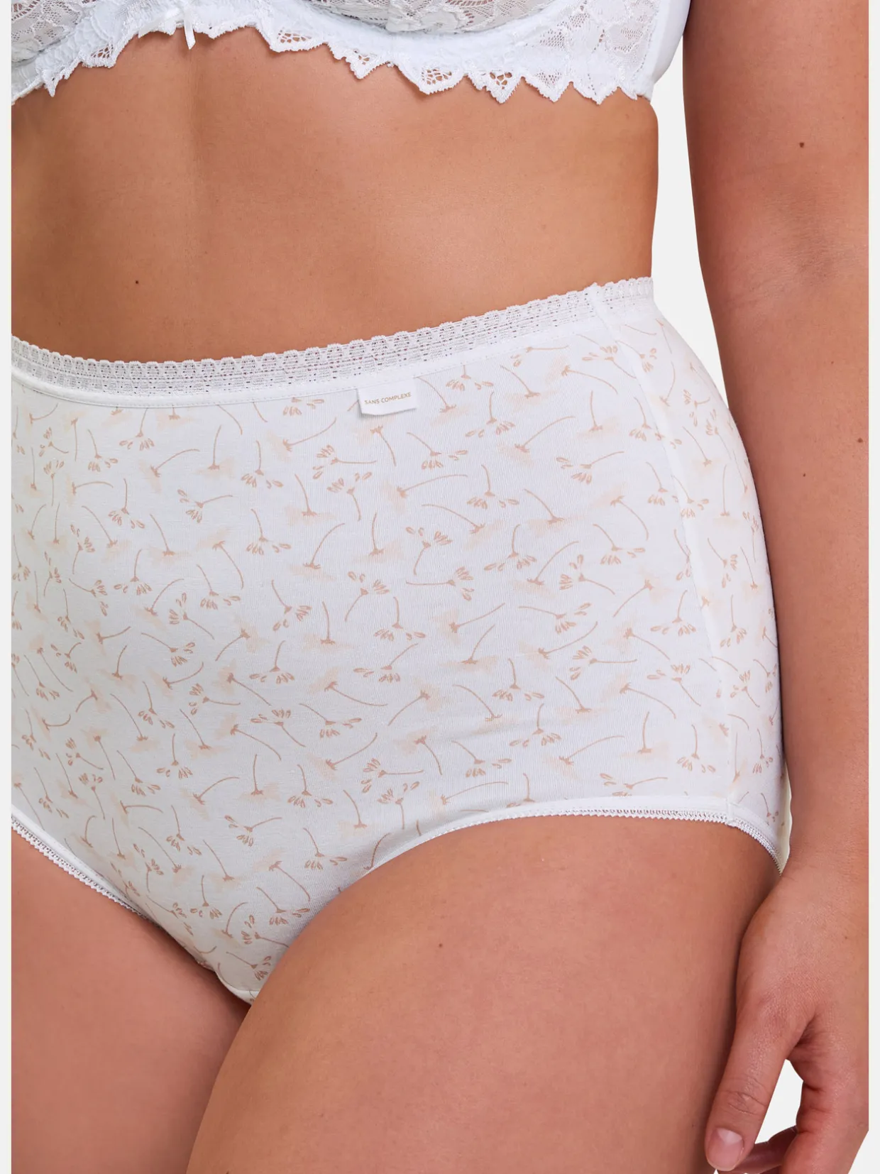 Sans Complexe Lot de 2 culottes hautes Classique Coton