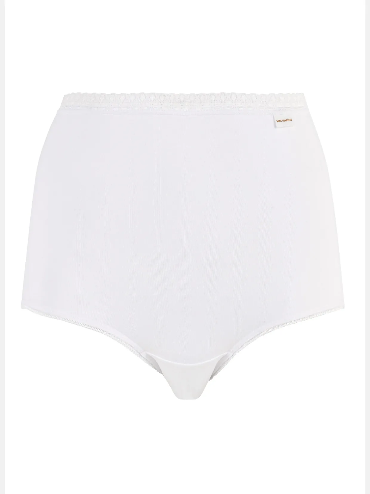 Sans Complexe Lot de 2 culottes hautes Classique Coton