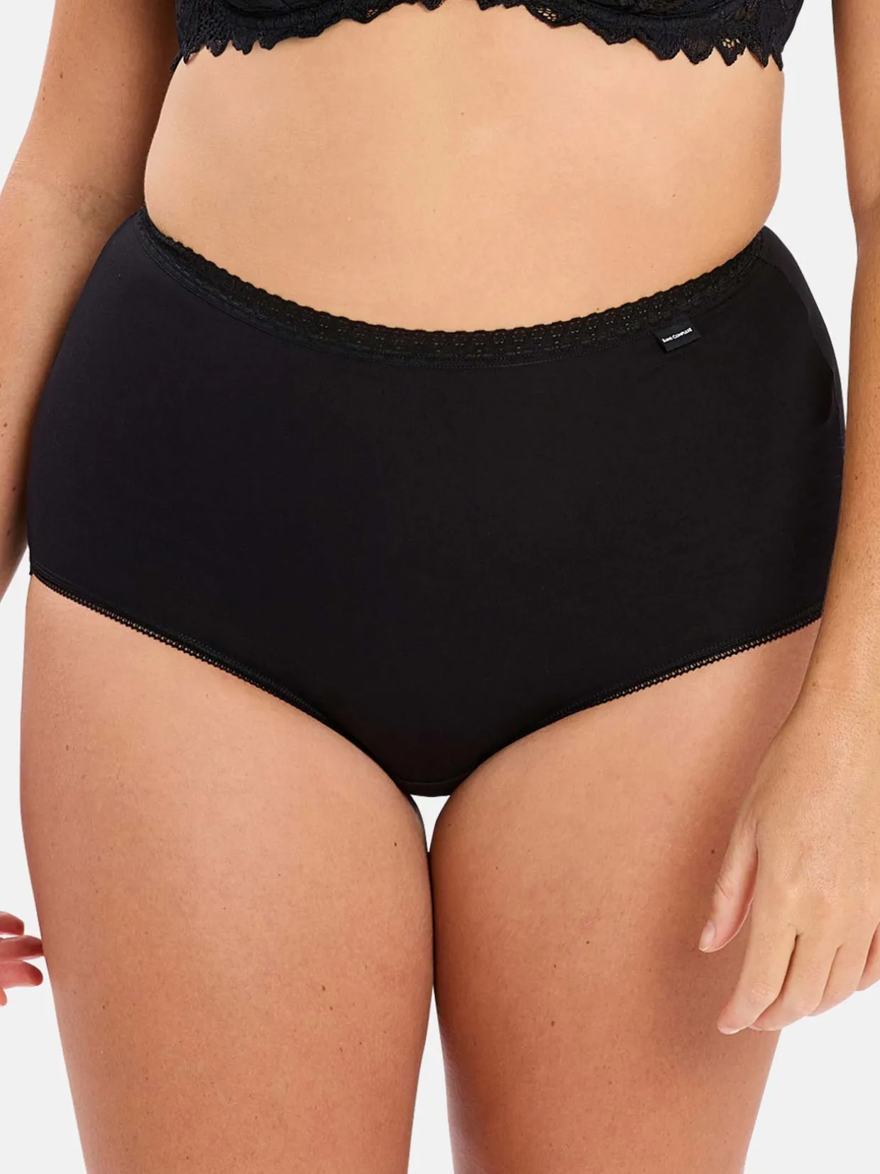 Sans Complexe Lot de 2 culottes hautes Classique Coton