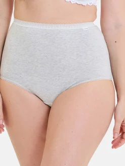 Sans Complexe Lot de 2 culottes hautes Classique Coton