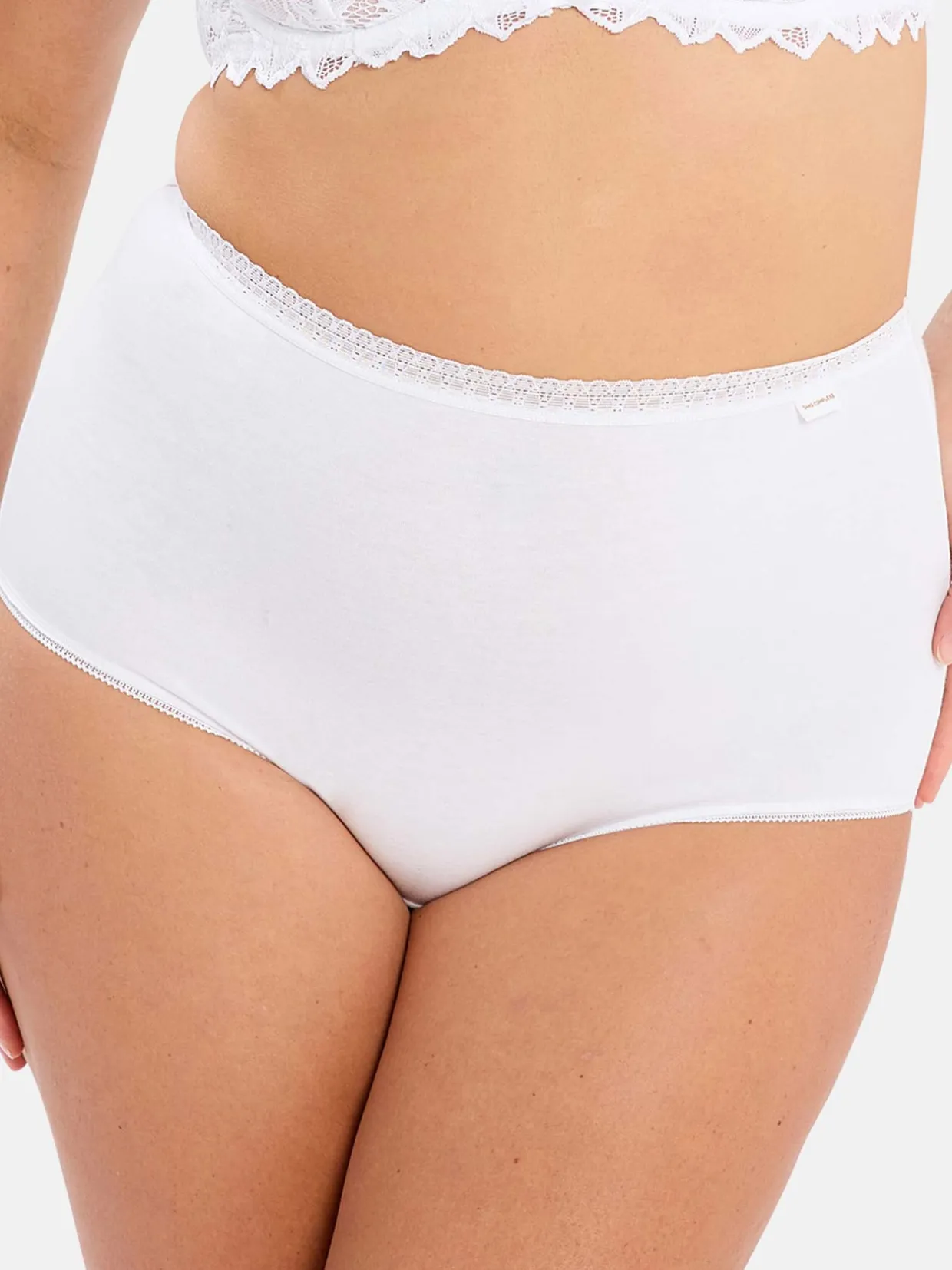 Sans Complexe Lot de 2 culottes hautes Classique Coton