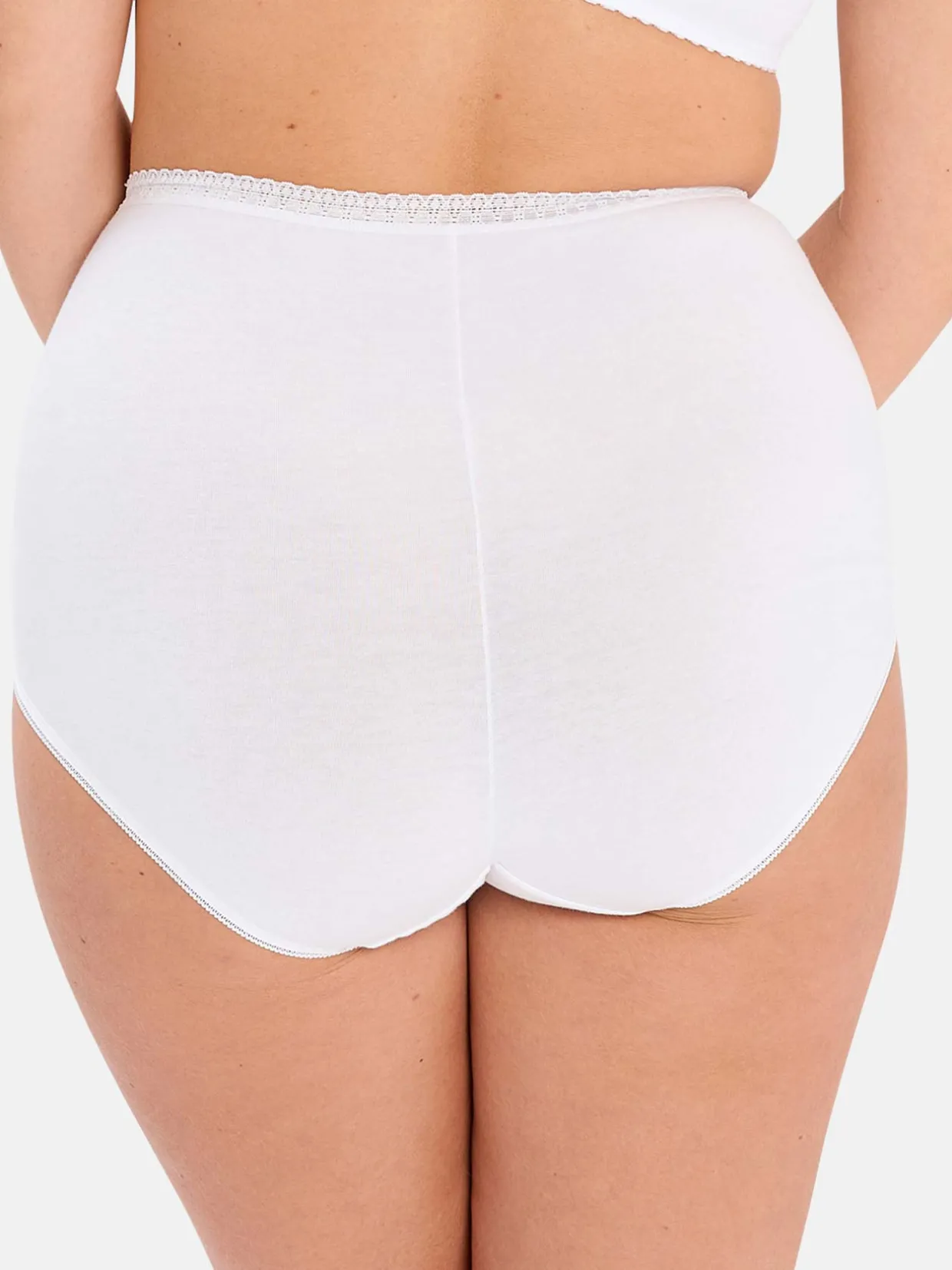 Sans Complexe Lot de 2 culottes hautes Classique Coton