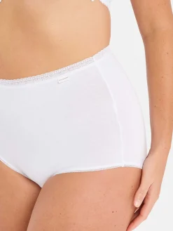 Sans Complexe Lot de 2 culottes hautes Classique Coton