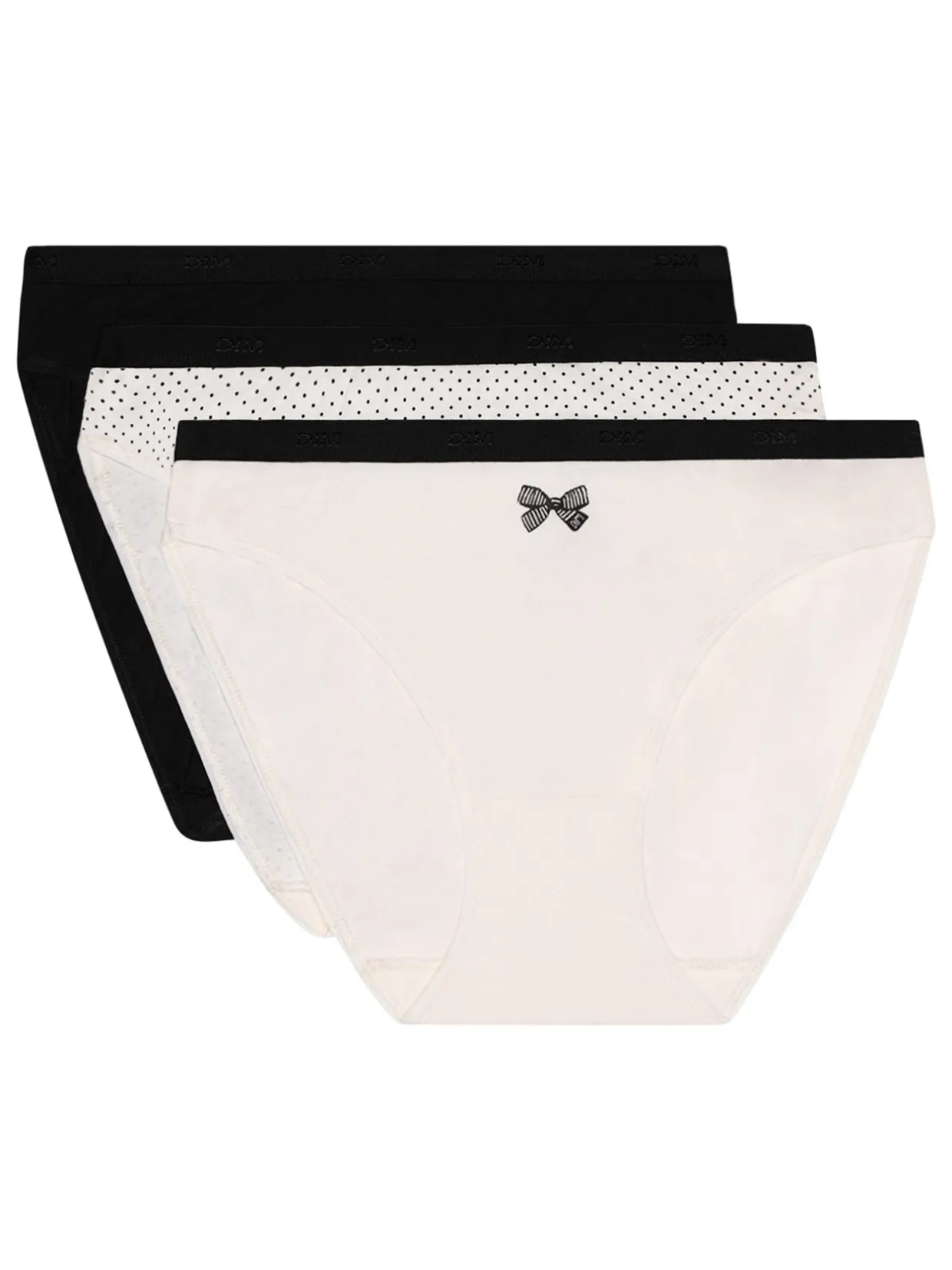 Dim Lot de 3 culottes Les Pockets