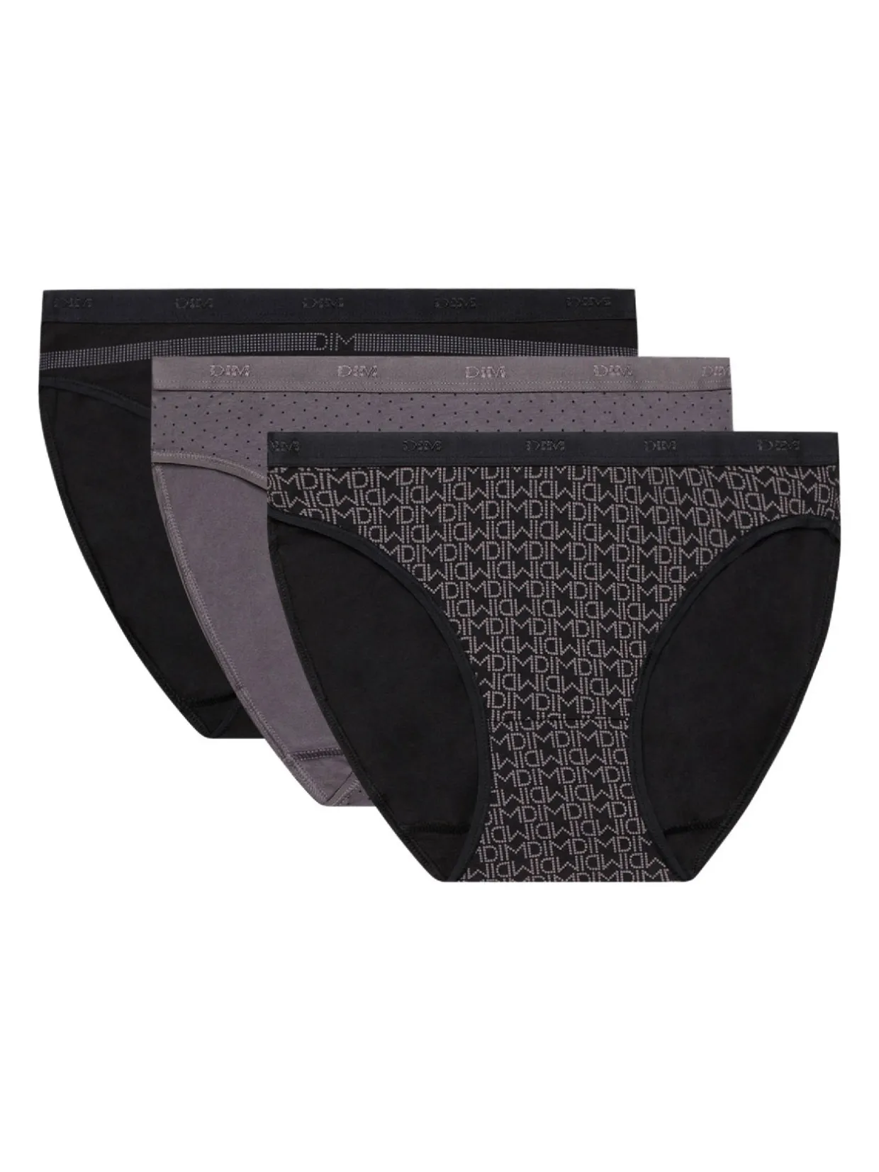 Dim Lot de 3 culottes Les Pockets