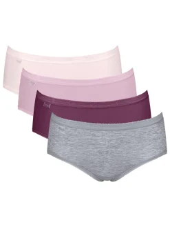 Sloggi Lot de 3 culottes midi + 1 gratuite