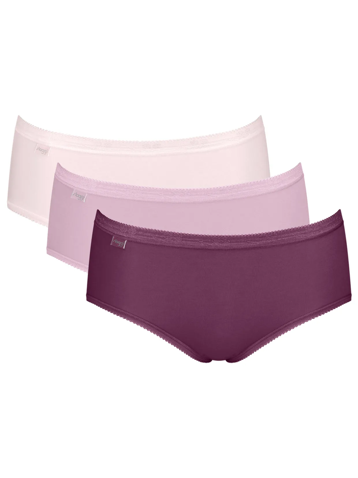 Sloggi Lot de 3 culottes midi Basic +