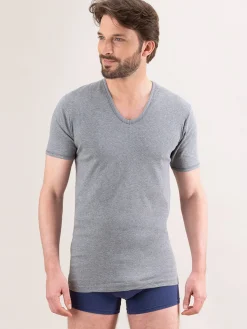 Homme Eminence Lot de 2 maillots col V manches courtes