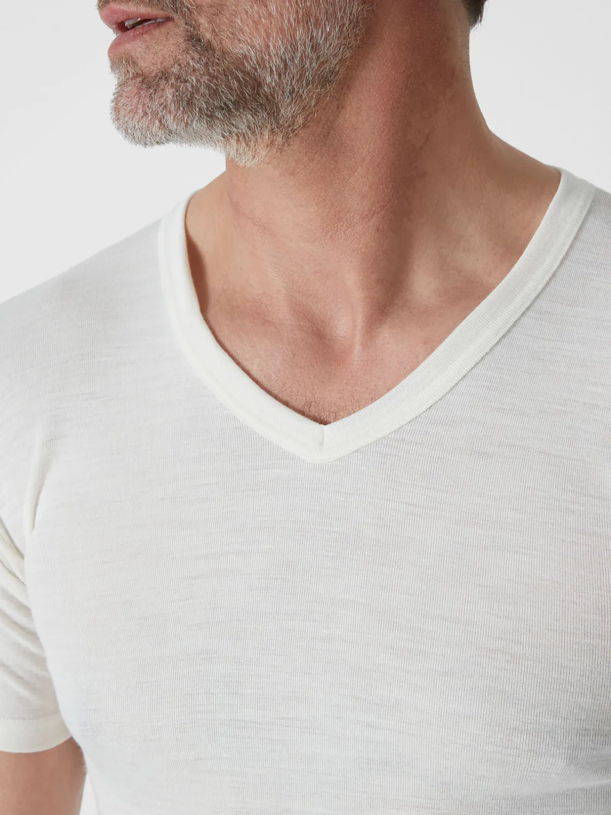 Homme Daxon Lot de 2 maillots de corps V coton/laine