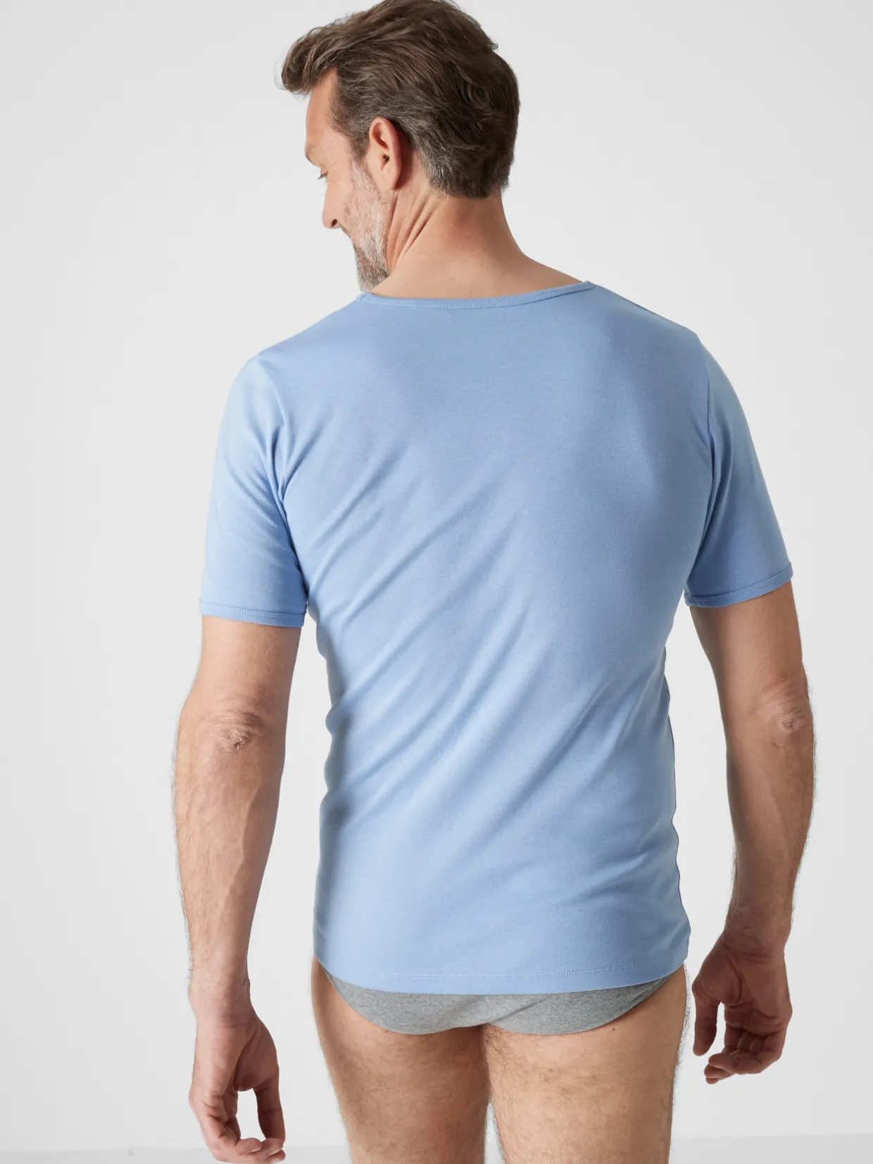 Homme Daxon Lot de 3 maillots de corps col V