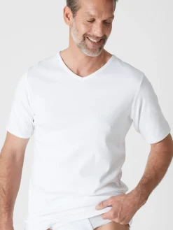 Homme Daxon Lot de 2 maillots de corps chauds col V