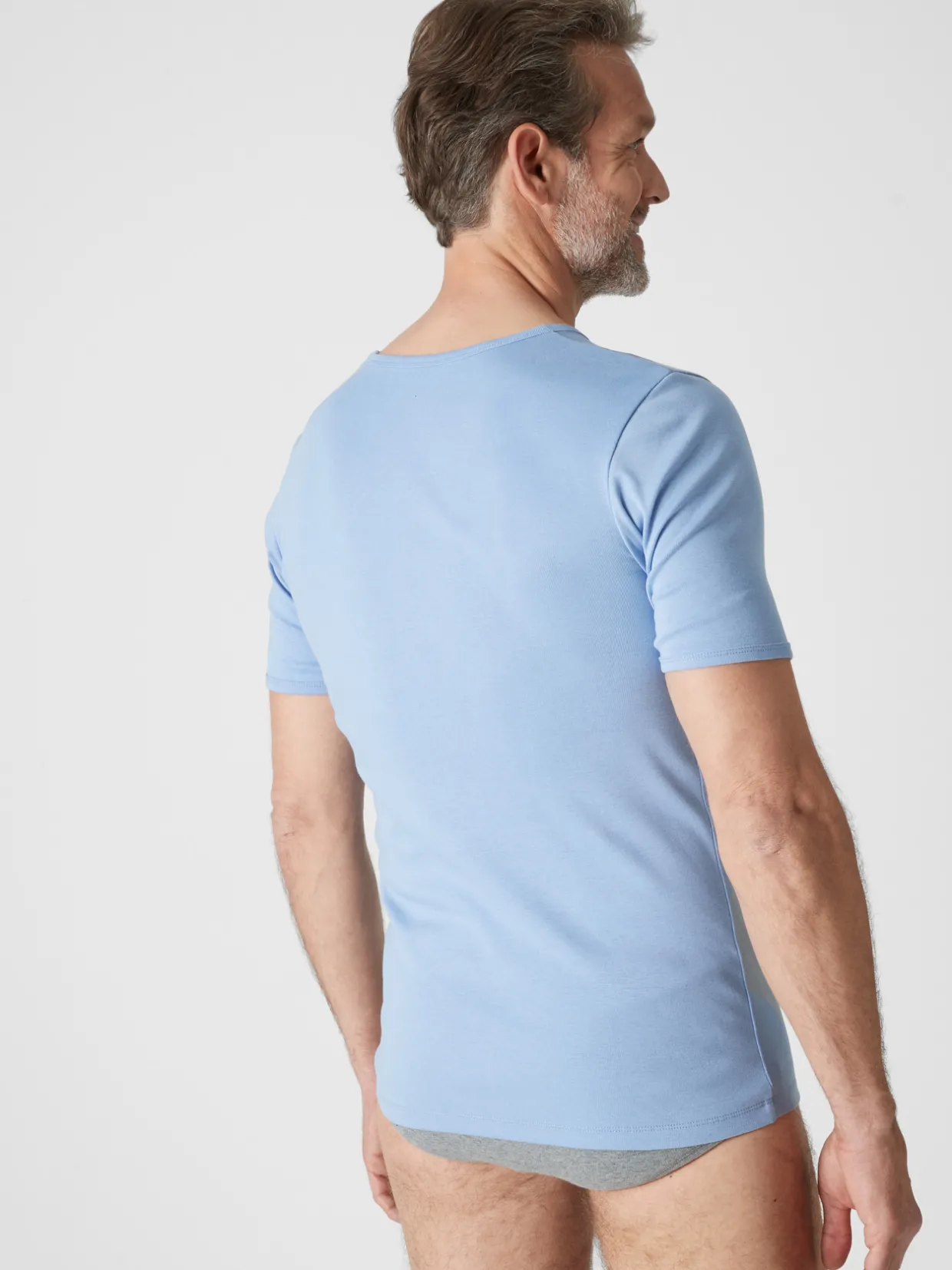 Homme Daxon Lot de 3 maillots de corps col rond