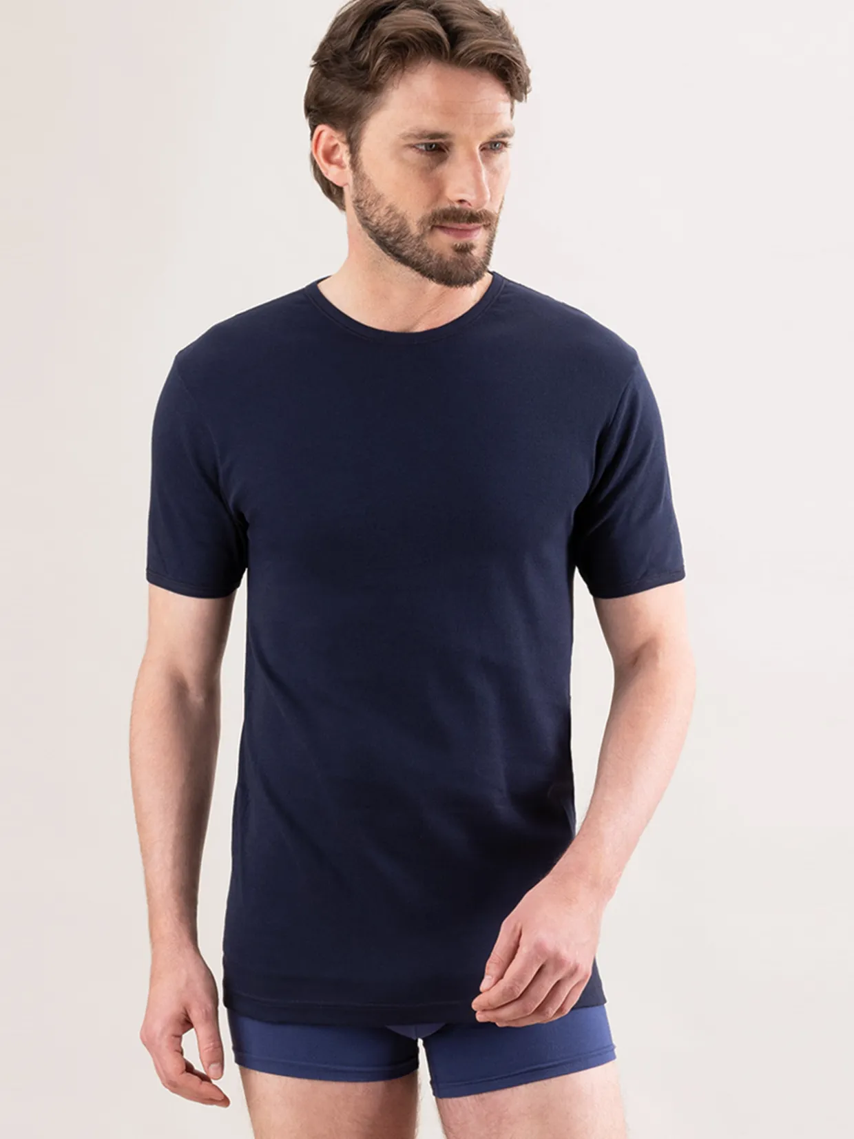 Homme Eminence Lot de 2 maillots de corps col rond