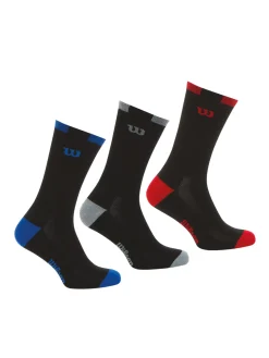 Homme Wilson Lot de 3 paires de chaussettes Crew