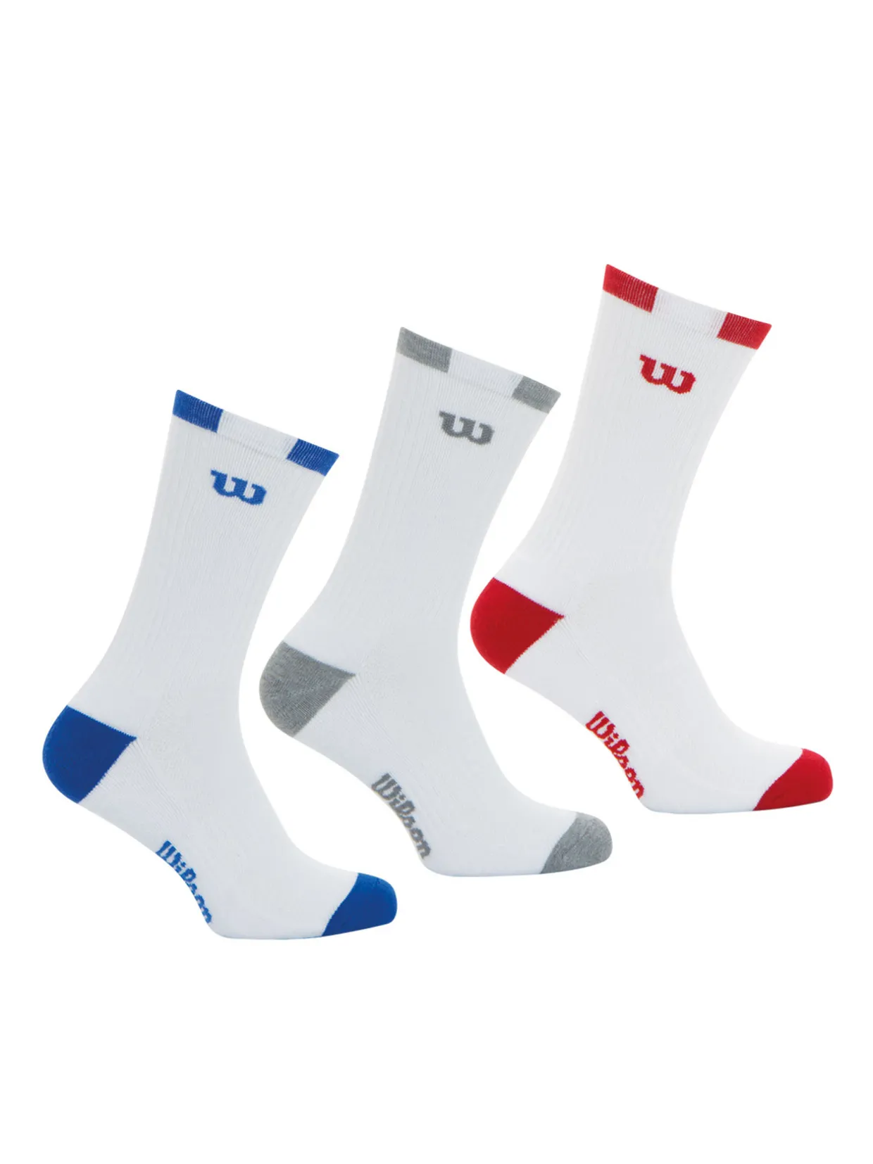 Homme Wilson Lot de 3 paires de chaussettes Crew
