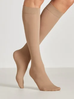 Daxon Lot de 3 paires de mi-bas 80 deniers