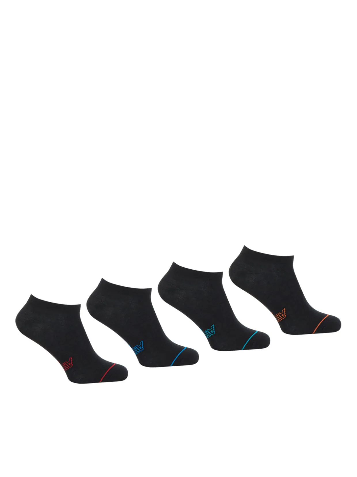 Homme Athéna Lot de 4 paires de socquettes low cut
