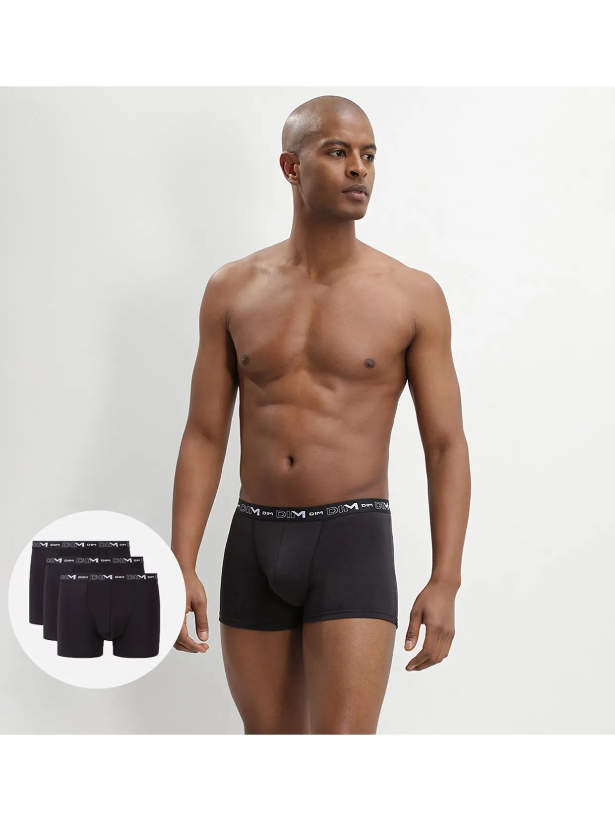 Homme Dim Lot de 3 shorties.