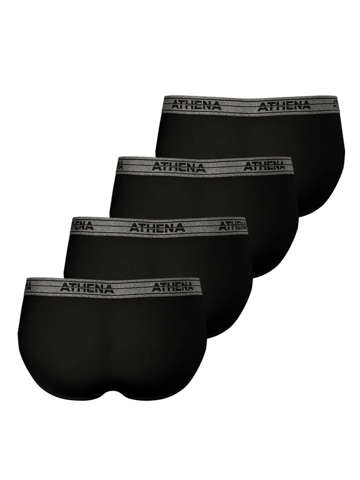 Homme Athéna Lot de 4 slips Basic Coton