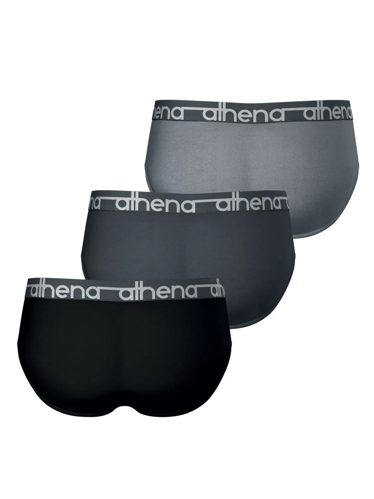 Homme Athéna Lot de 3 slips coton confort