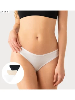 Athéna Lot de 3 slips Micro Ecopack