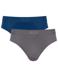Homme Sloggi Lot de 2 slips midi fermés