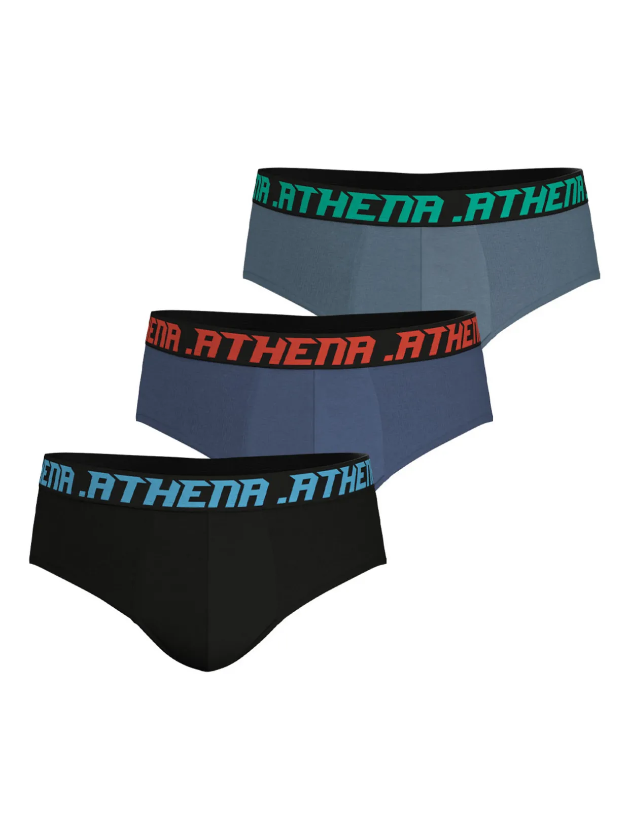 Homme Athéna Lot de 3 slips Trio Essentiel