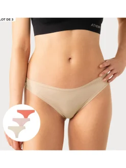 Athéna Lot de 3 tangas Micro Ecopack