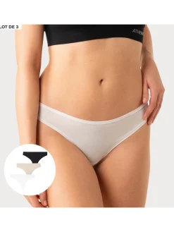 Athéna Lot de 3 tangas Micro Ecopack