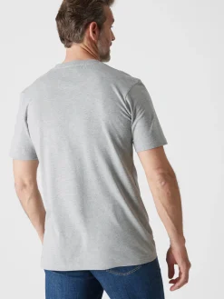 Homme Daxon Lot de 2 tee-shirt effet chiné