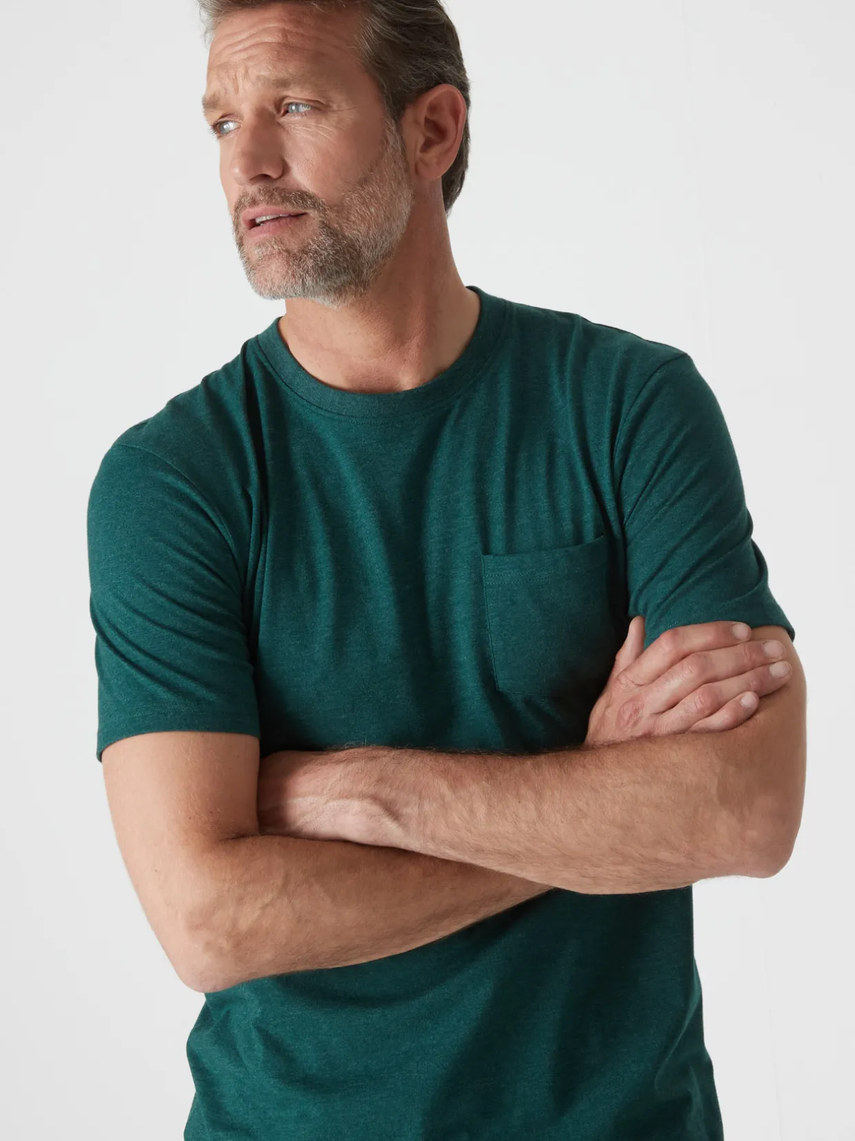 Homme Daxon Lot de 2 tee-shirt effet chiné