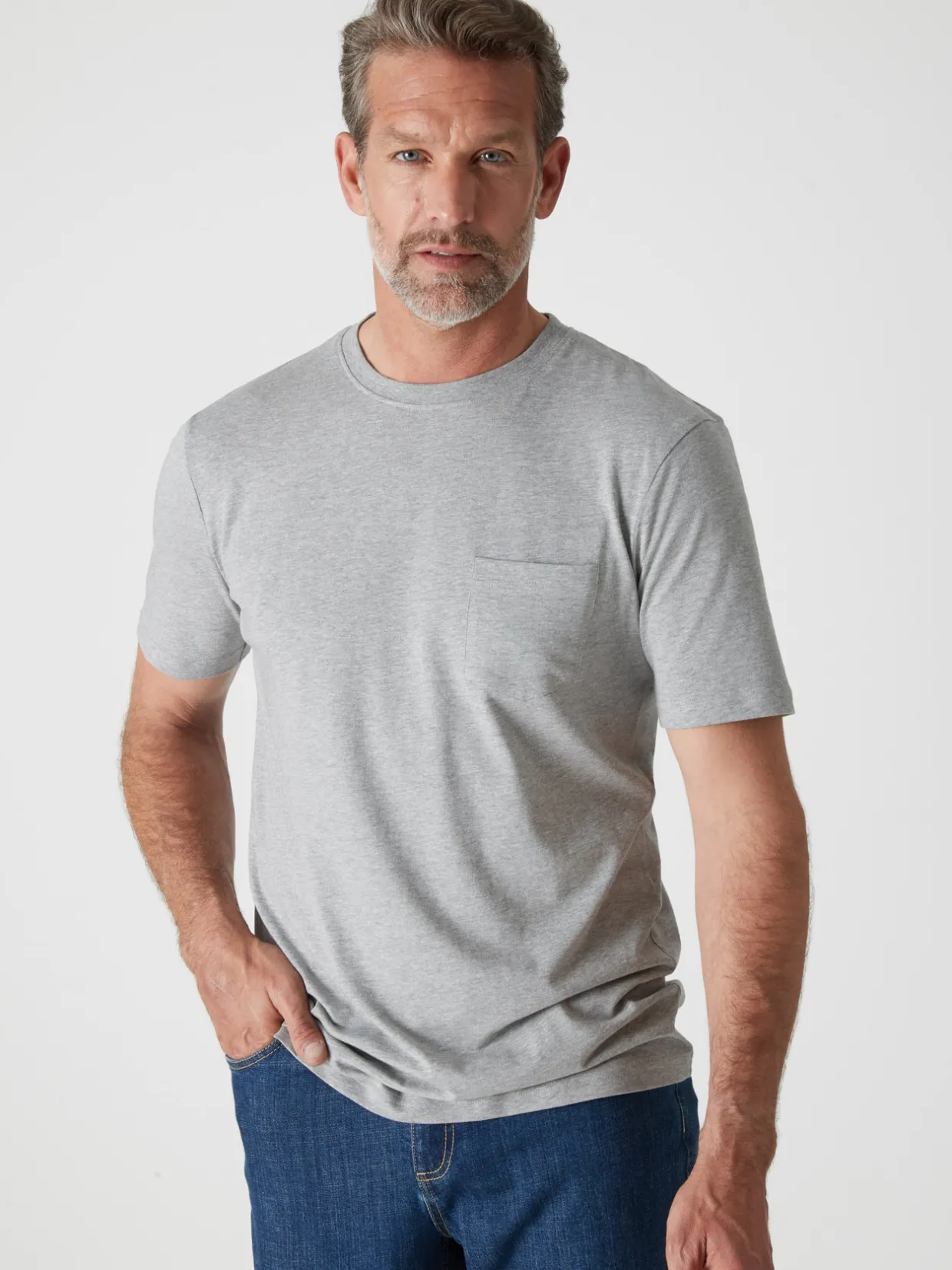 Homme Daxon Lot de 2 tee-shirt effet chiné