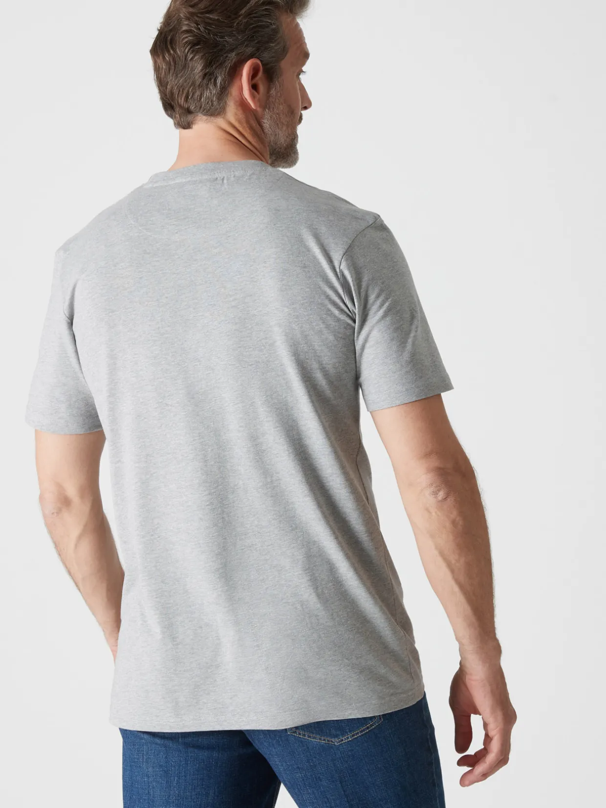 Homme Daxon Lot de 2 tee-shirt effet chiné