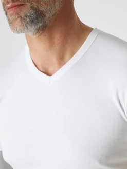 Homme Athéna Lot de 2 tee-shirts col V coton bio