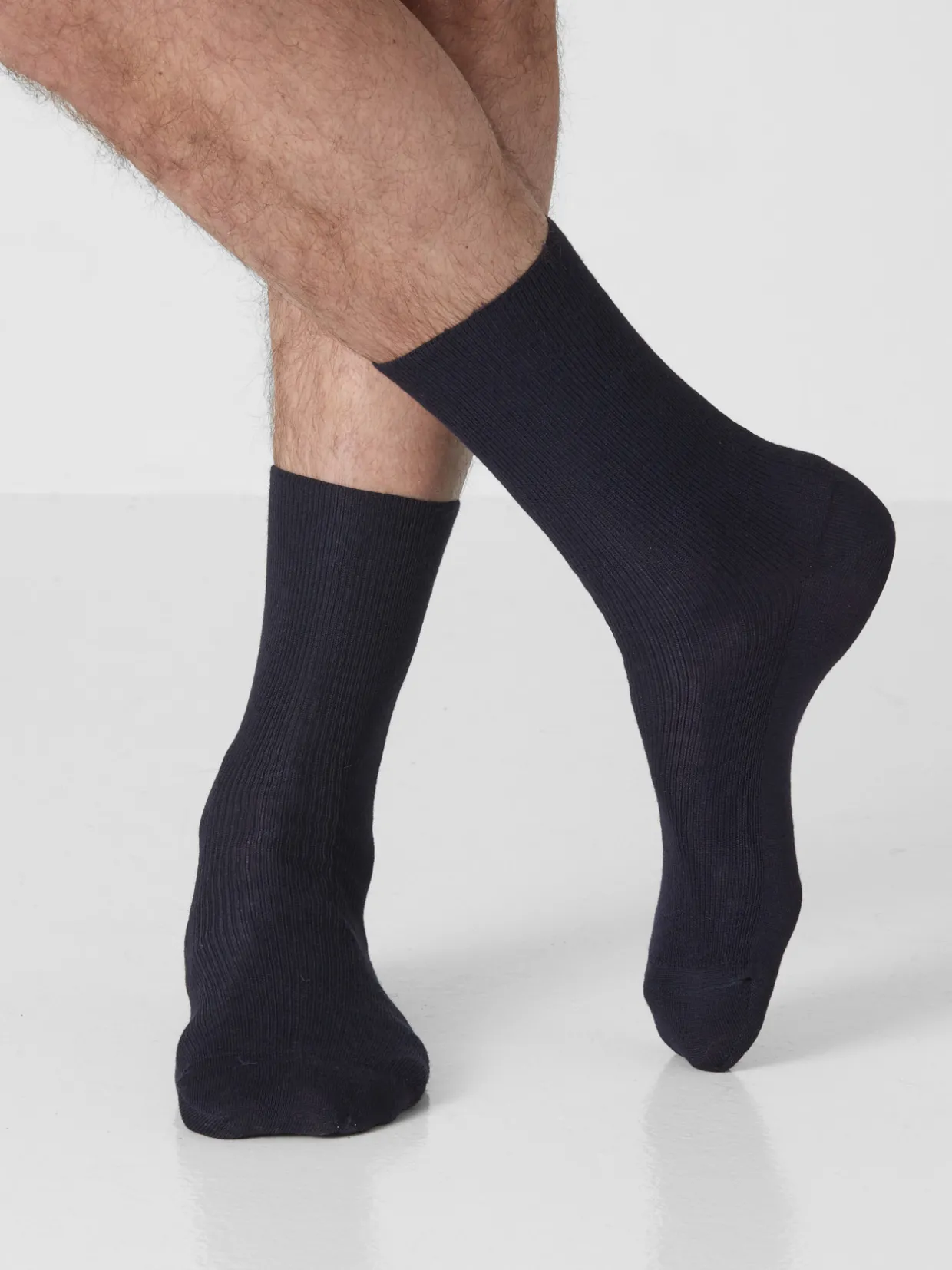 Homme Daxon Lot mi-chaussettes laine pieds sensibles