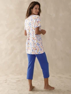 Daxon Lot pyjacourt + pyjama maille pur coton