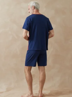 Homme Daxon Lot pyjashort + pyjama maille pur coton